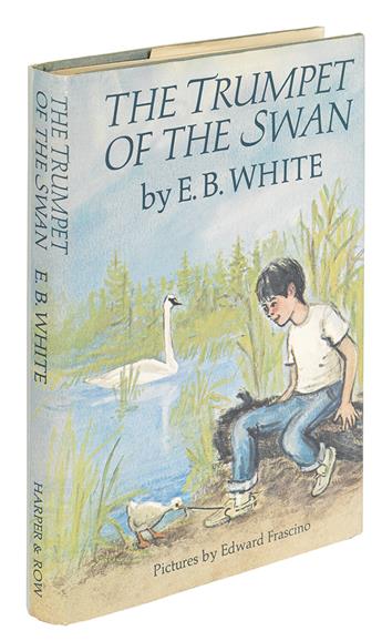 (CHILDRENS LITERATURE.) WHITE, E.B. The Trumpet of the Swan.